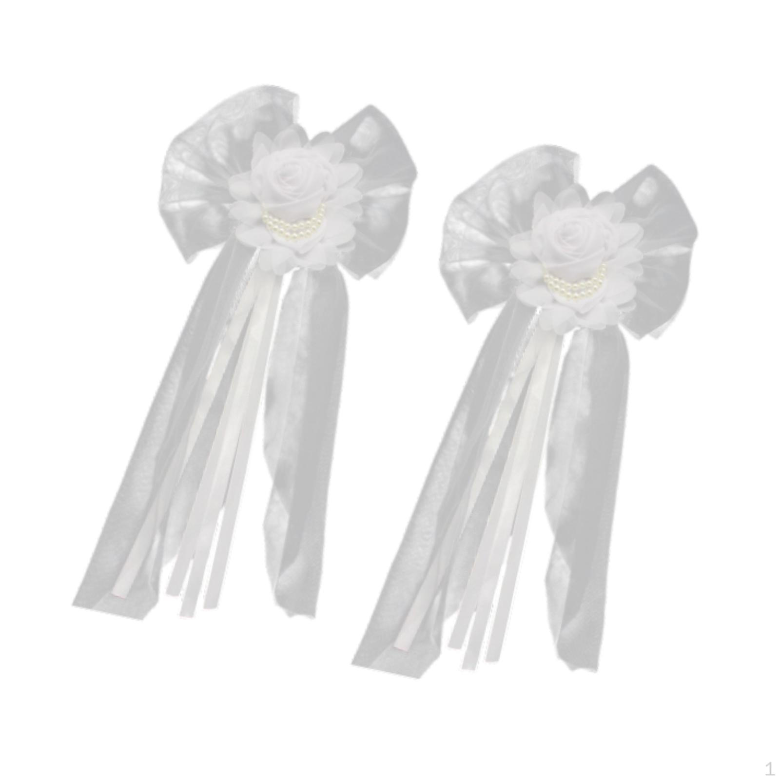 

2 шт. Свадебные банты PEW для прохода, украшения для спинки стула для элегантного мероприятия 30 cm x 55 cm