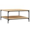 VidaXL Table basse chêne sonoma 80x80x40 cm bois d'ingénierie 832839