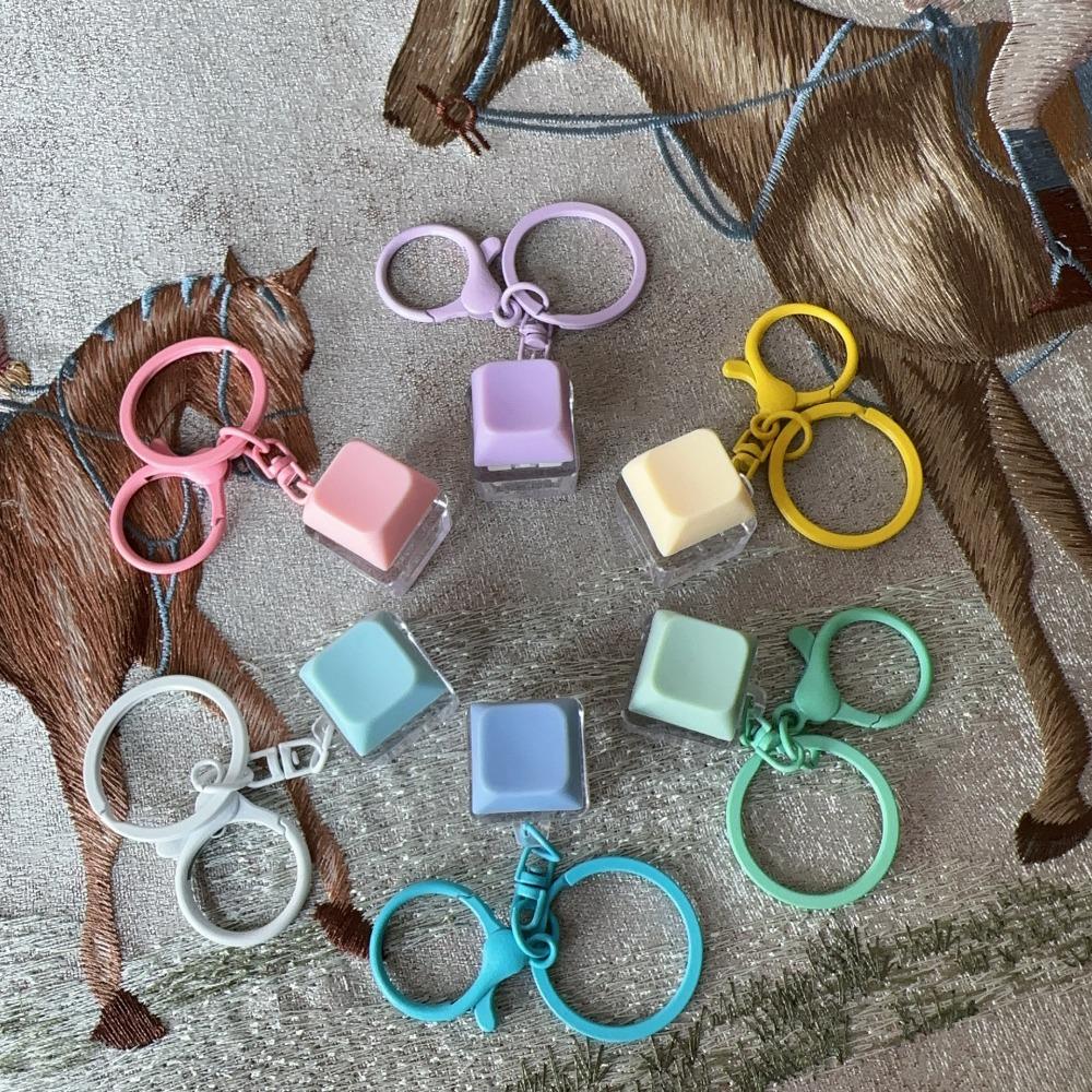 

Keys Button Finger Keyboard Caps With Light Pinch Toy Relaxing Clicker Toy Random Color