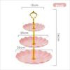 Three-layer Snack Plate Nordic Style Dessert Table Decoration New Cake Tray  for Hotel Living Room
