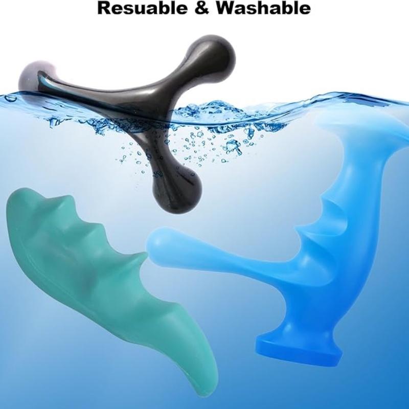 Manual Trigger Point Massage Tool Thumb Saver T-shaped Massager Thumb Finger Pressure Press Trigger for Muscle Stress Relief