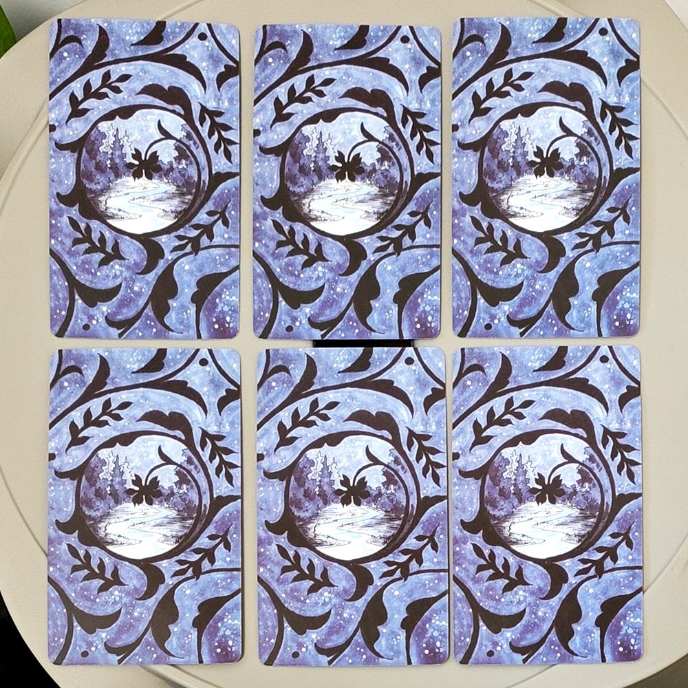 The Endless Tarot Deck 80 Hand-Drawn Panoramic Cards 10.3 X 6 Cm Seamless Landscape Fantasy Tarot