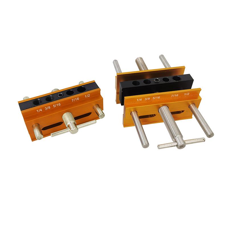 Woodworking Metric/Imperial Punch Locator Tool for Straight and Oblique Holes