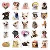 50pcs Cute Dog Emoji Stickers for Pets & Cars - Fun Graffiti Style
