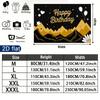 Party Backdrop Happy Birthday Birthday Balloon Black Photo Booth Background Front Door Decor