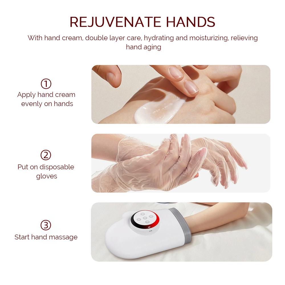 Electric Hand Massager Wireless Airbag Finger Massager Warm Compress Kneading Hand Massage Machine Relax Hands Masajeador