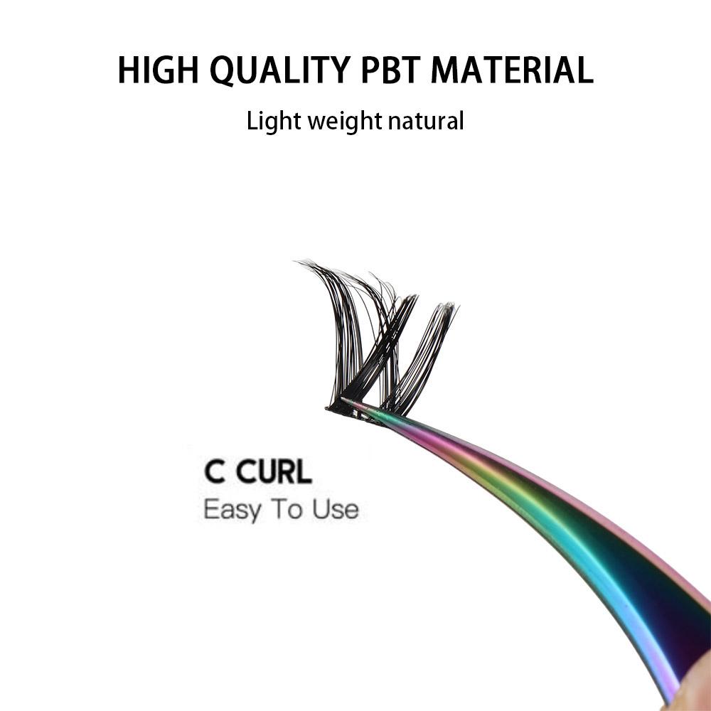 63 Cluster/Box Wimpernverlängerung Flauschige Überkreuzte Falsche Wimpern Weiche Faux-Mink-Wimpern Grafting-Wimpern