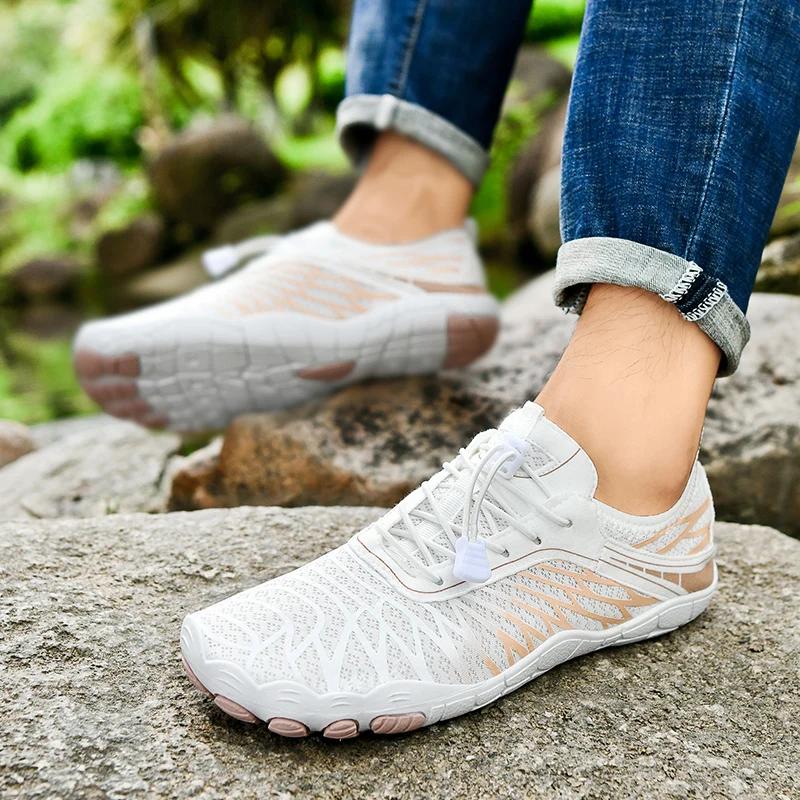 Unisex Barefoot Shoes Outdoor Training Running Shoes Quick-Drying Swimming Aqua Shoes Lightweight Women Casual Fitness Shoes