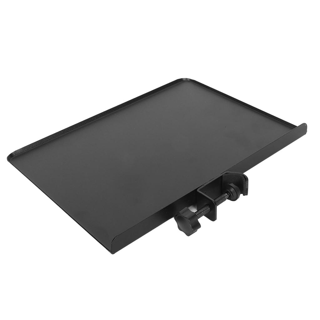 Sound Card Tray Universal Metal Microphone Stand Tray for Stage Live Streaming Recording 22.8x16cm   9.0x6.3in