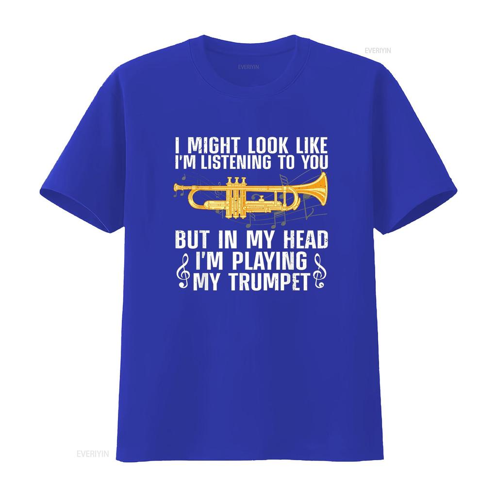 Cool Trumpet For Player Marching Band Geek T Shirt vintage Washed Stretched Stylish Versatile Top For Everyday Wear Comfortable