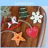 Christmas Resin Ornaments Set With Snowflake Star Heart For Holiday Decor