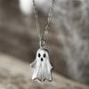 Retro Halloween Ghost Necklace Jewelry Necklace for Women Perfect Christmas Jewelry Gift Anniversary Gift for A Loved One Luxury