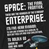 Star Trek Unisex Adult Intro T-Shirt