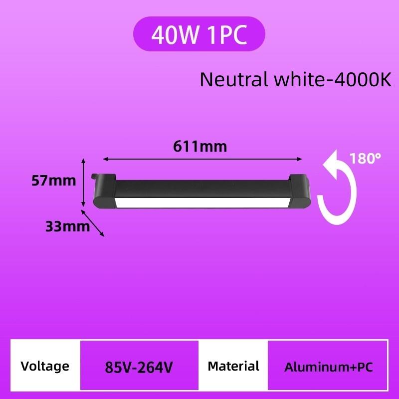 LED Track Light Aluminum Linear Track Ceiling Lamp COB Rail Spotlight Living Room Bedroom Decor Lighting Fixture