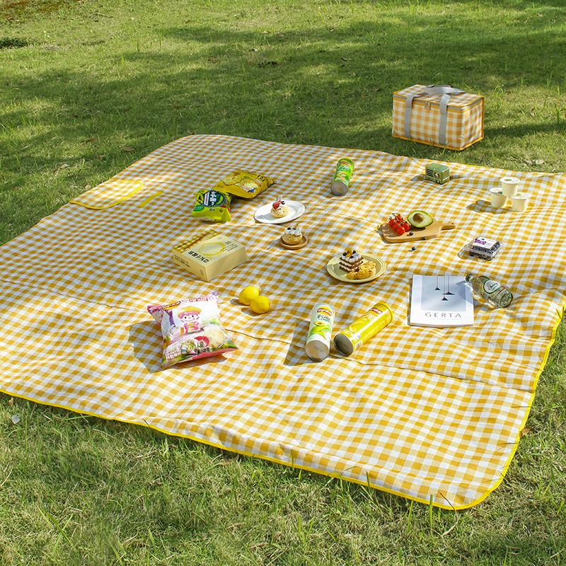 Picknick-Matte im Freien, 600D Oxford-Tuch, feuchtigkeitsbeständige Bodenmatte, tragbare Frühlings-Campingmatte, wasserdichte Strandmatte
