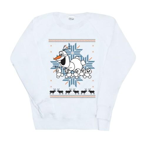 Disney Womens/Ladies Frozen Christmas Olaf And Snowmen Sweatshirt