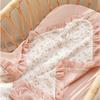 Breathable Cotton Baby Blanket Newborns Bath Towel with Delicate Floral Pattern Stylish Nursery Essential 90x100cm