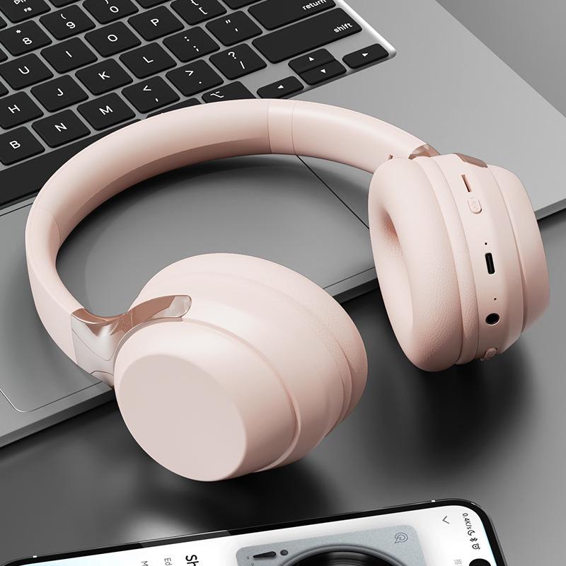 WH100 Bluetooth Earphones - Noise Cancelling Over-Ear Headphones with Music Playback