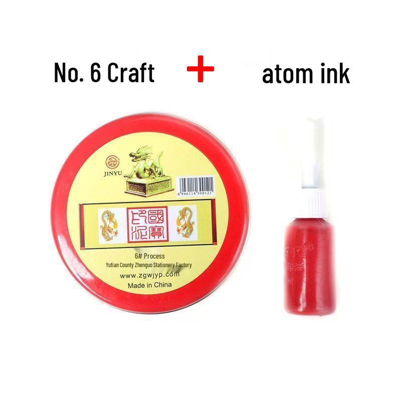 Signet Quick-Dry Red Round Ink Pad for Office Use