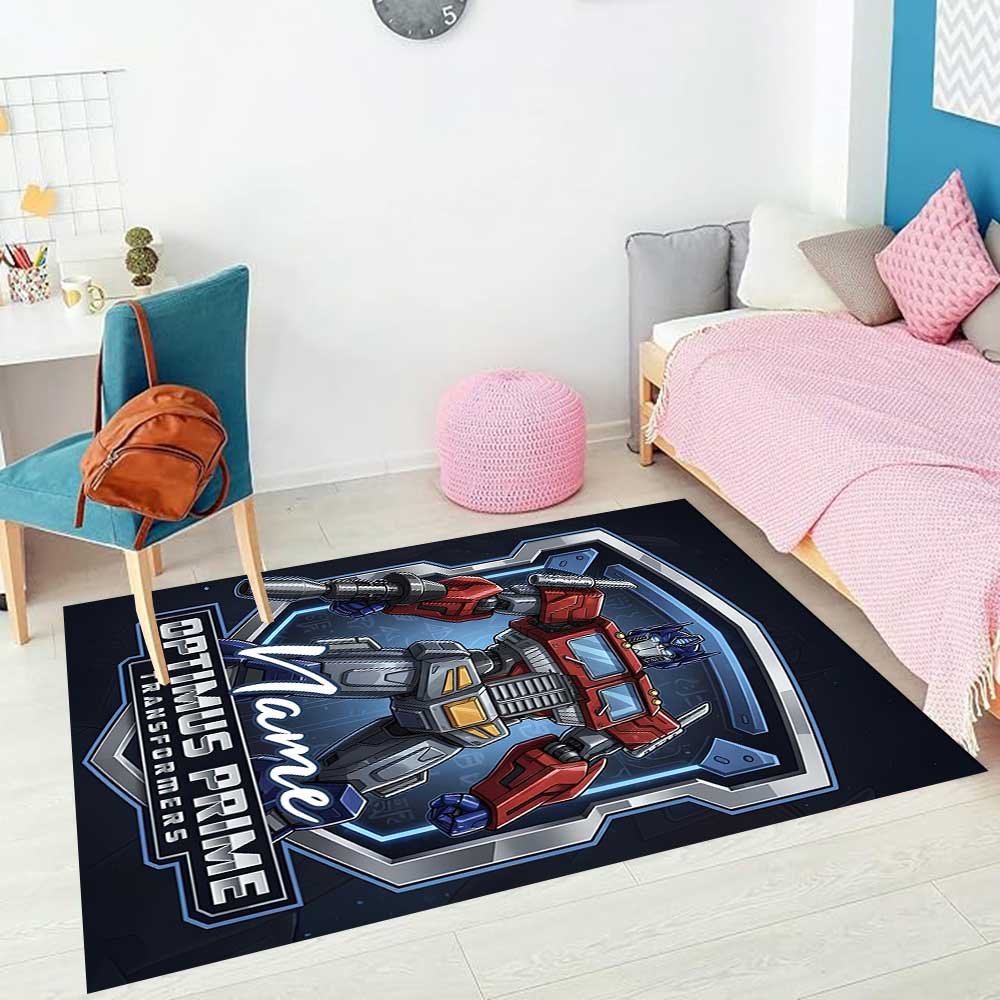 Love Transformers (11) Customize your name rug, office chair cushion, home bedroom living room gift.