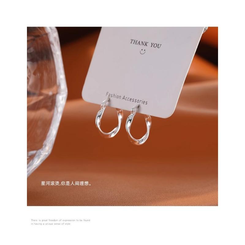 Möbius Ring Earrings for Women New High-end Earrings Niche Design Earrings