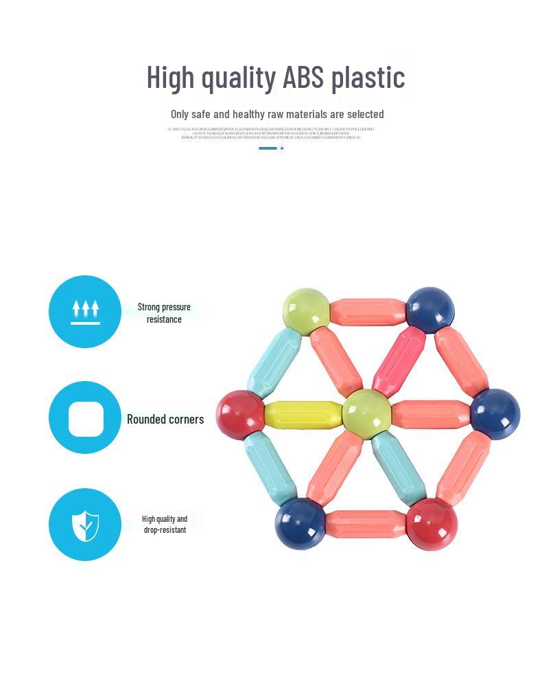 Large Magnetic Building Blocks for Children's Play and Relaxation
