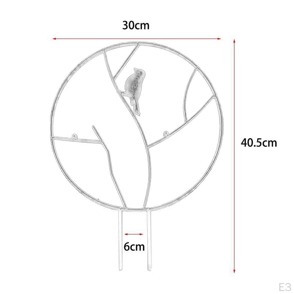 Garden Metal Trellis, Round Trellis for DIY Potted Climbing Support, Flower Rose Vines Ivy