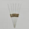Carbon Film Resistors 1/4W 5% Through-hole Plug-in, Bulk Pack, Color-Coded