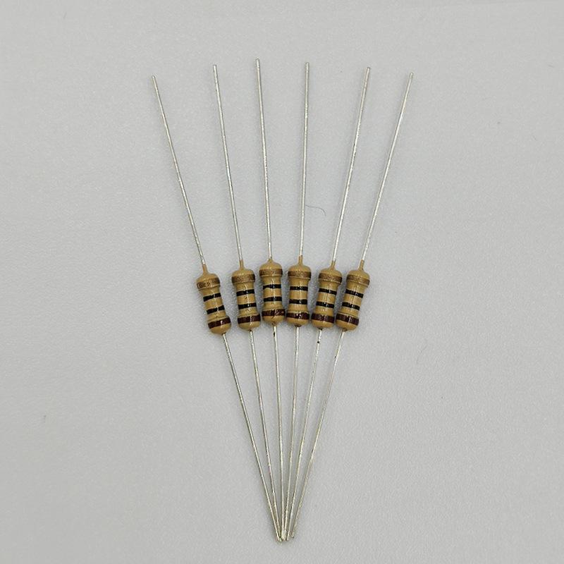 Carbon Film Resistors 1/4W 5% Through-hole Plug-in, Bulk Pack, Color-Coded