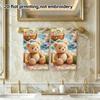 Cute Beach Bear And Rabbit Print Towel, Quick Dry Absorbent Towel for Shower And Travel