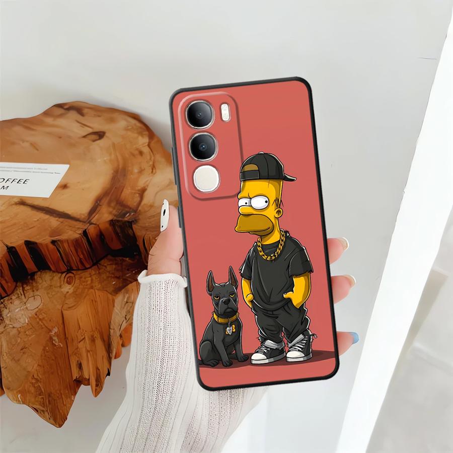 The S-simpsons Cartoon Phone Cover Case for Vivo V21E V23 V25 V30 Y51S Y78 Y71 Y91 V27 Y75 Y81 Y53S V29 Y50 Y95 Y52S Y93