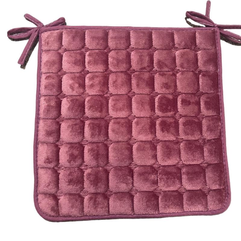 Clearance: Plush Dining Chair Cushion with Ties for Autumn/Winter