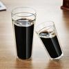 Large Capacity 400/800ml Heat-resistant Double Wall Glass Coffee Mug Espresso Cup American Latte Cappuccino Tea Water Cup