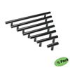 Sleek Black Stainless Steel T Bar Handles For Stylish Kitchen Cabinet Drawer Knobs