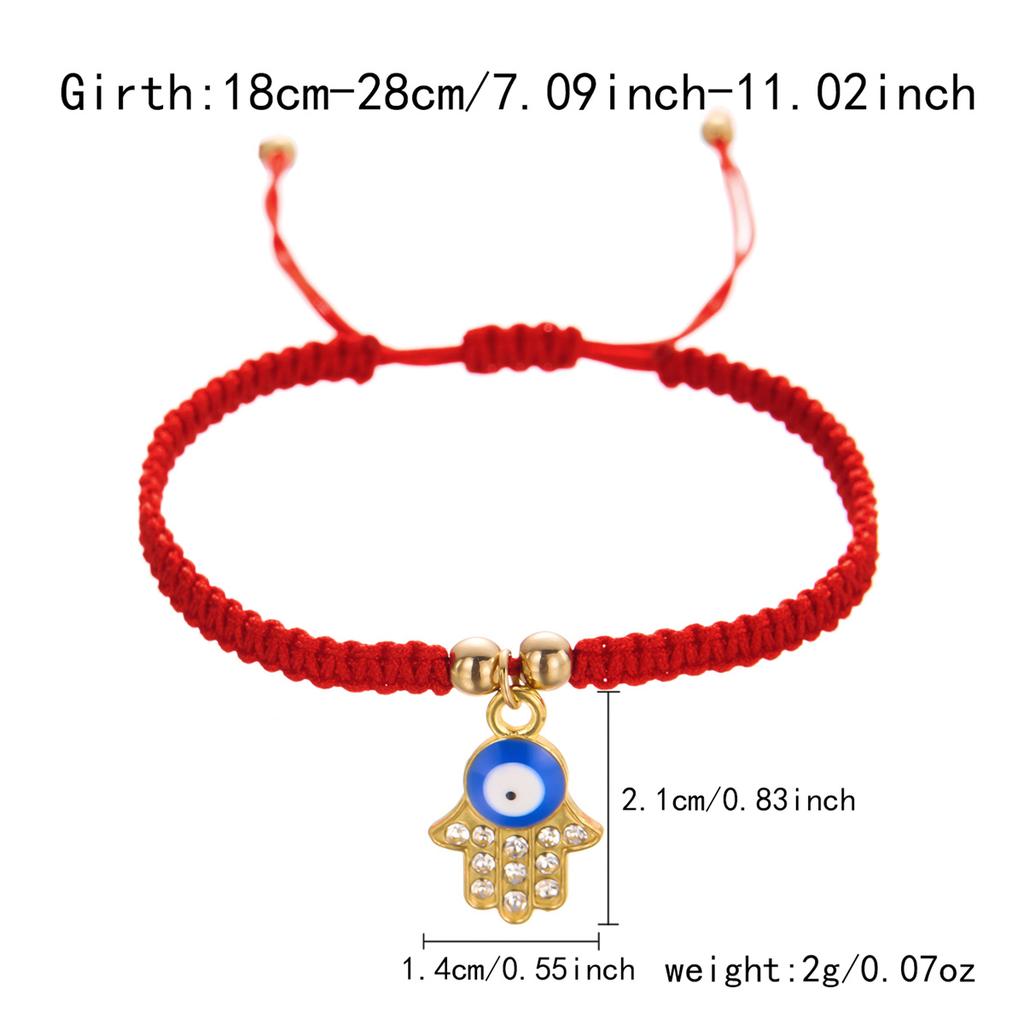 Lucky Red String Turkish Evil Blue Eyes Bracelets For Women Men Hand-woven Good Luck Amulet Demon Eye Bangles Friendship Jewelry