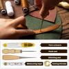 29Pcs Leather Sewing Kit Sewing Stitching Needles Thread Cord Measuring Tape Sewing Thimble DIY