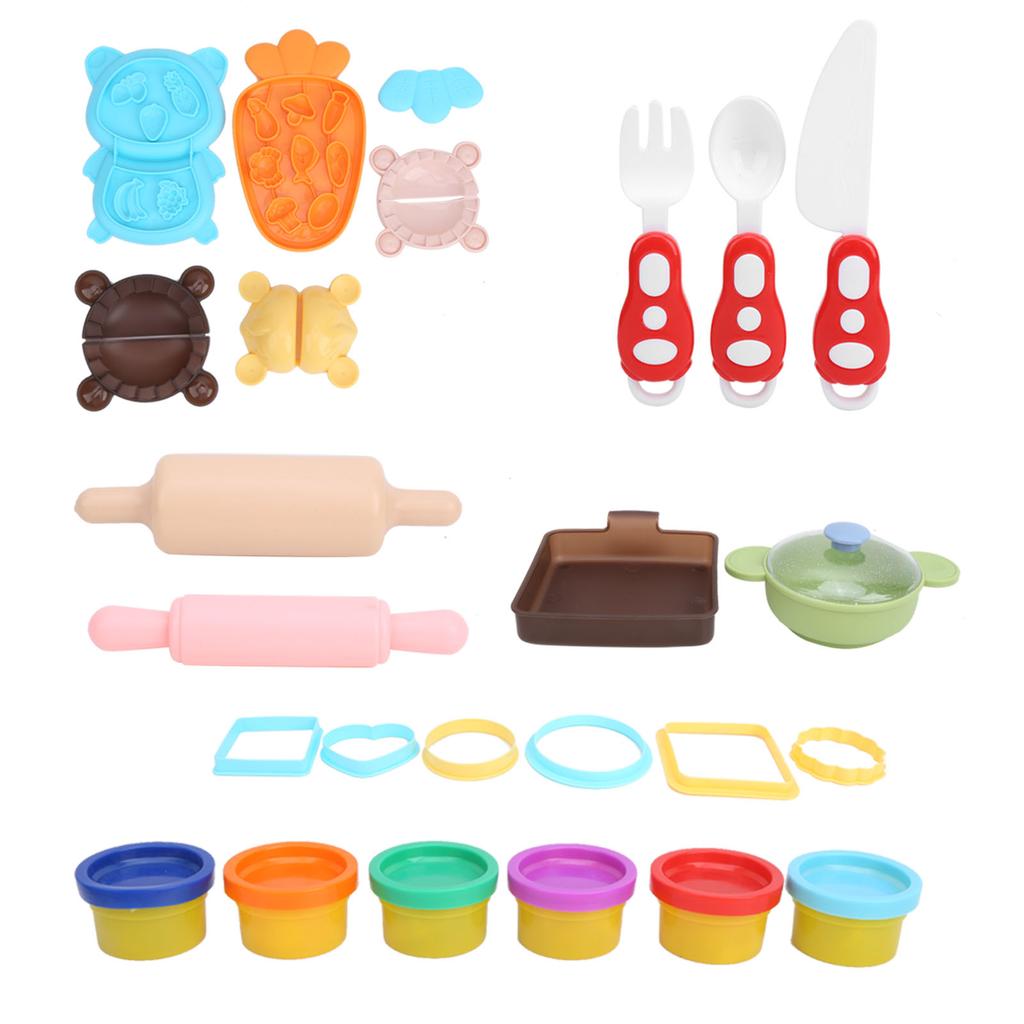 Noodle Machine Toy Manual Kid Color Clay Set Plasticene Mold Kitchen Play House Toys
