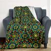 Mandala Flannel Blanket Throw Blanket Soft Warm Sofa Bed Camping Car Home Decor Unique Christmas Gift C930388