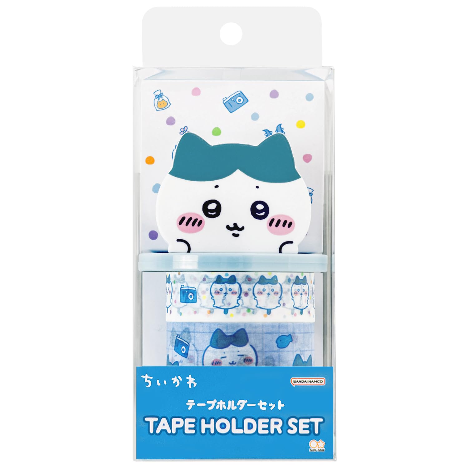 

Канцелярский держатель для скотча Chiikawa с маскирующим скотчем Hachiware Sun-Star, (S8813124)