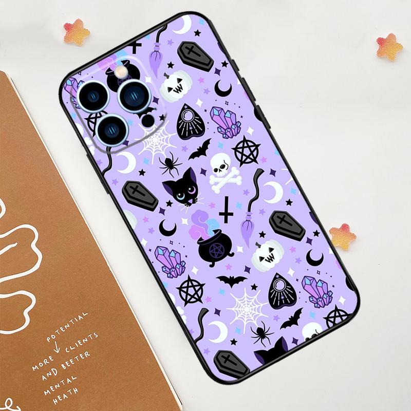 

Пастельно-готический ведьминский чехол для Apple iPhone 12 13 Mini 11 14 15 16 Pro Max Plus X XR XS Max Coque iPhone 15 Pro