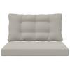 Outdoor Sofa Cushions 2 Pcs Gray Polyester