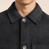 CROQUIS Men's H-Line Double-Faced Wool Overcoat