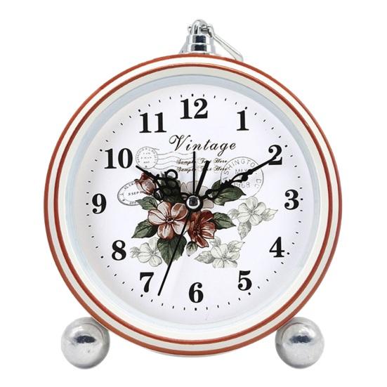 Vintage Metall Analoger Wecker Großes Display Tickenlos Leise Batteriebetrieben Schlafzimmer Retro Schreibtisch Quarz Uhr Kinder Schüler Geburtstagsgeschenk