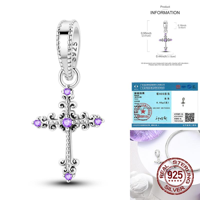 Animaux Animaux de compagnie Perles Cuivre Violet Mystique Serpent Dragon Papillon Hibou Chaînes de sécurité Breloques Bijoux pour femmes Cadeau DIY