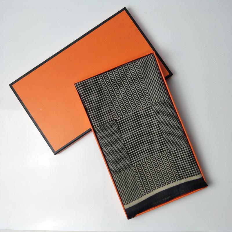 2019 Winter New Model, Imitation Cashmere Men's Scarf, Long Jacquard Horse Brand Double-sided Warm and Cold-proof