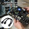Double 6 Pin Female To 8 Pin Male Power Cable Upgrading PC Power Supplies Power Cable Adapter for Video Card Accessories