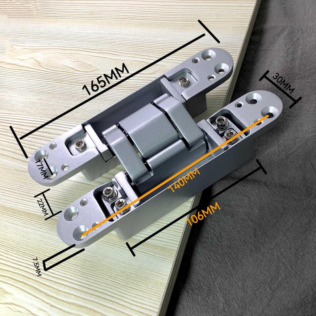 Three-Dimensional Adjustable Concealed Zinc Alloy Hinge for Outward Opening Wooden Doors
