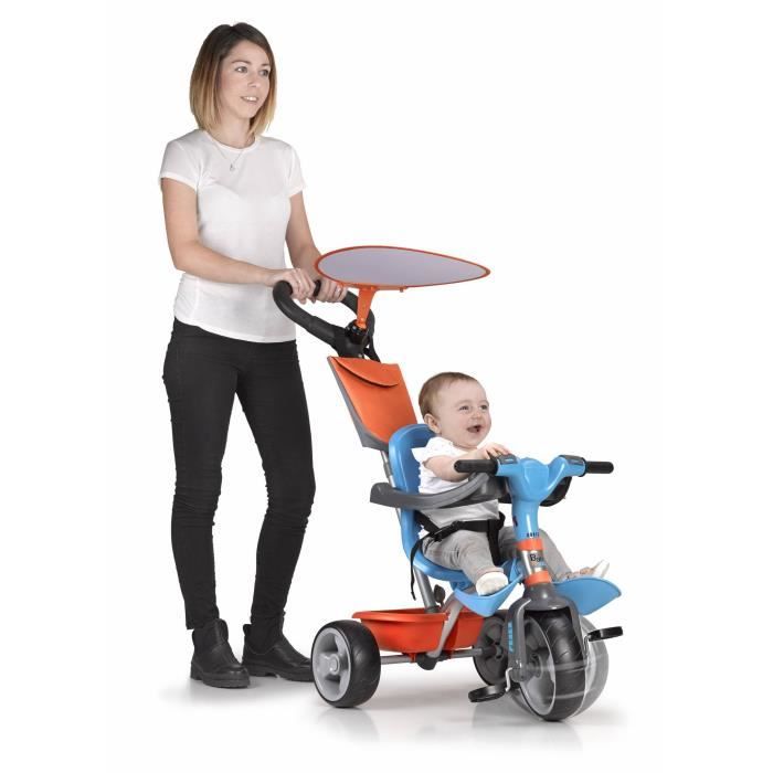 Triciclo para bebé - FEBER - Baby Plus Music - Azul - 3 rodas - 9 meses e mais