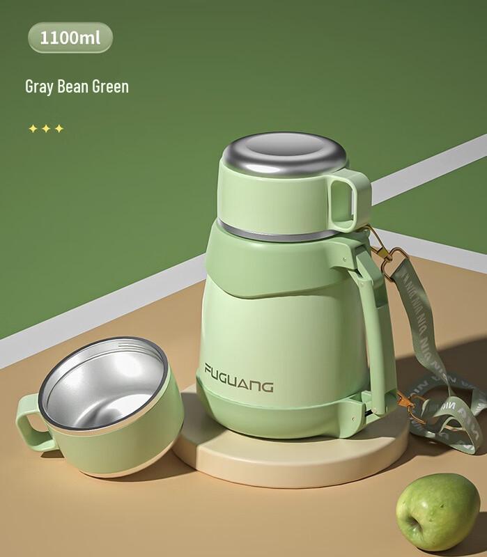 FUGUANG 1100ml Large Capacity 316L Stainless Steel Insulated Belly Cup