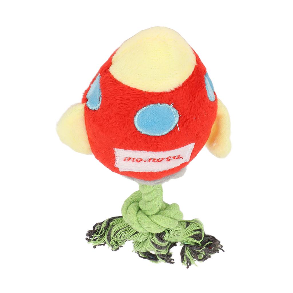 Plush Dog Toy Teeth Cleaning Interactive Stuffed Dog Chewing Toy with Knot Rope for Puppy